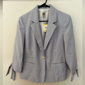 NWT Anne Klein SeerSucker Blazer